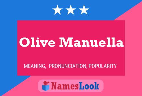 Póster del nombre Olive Manuella