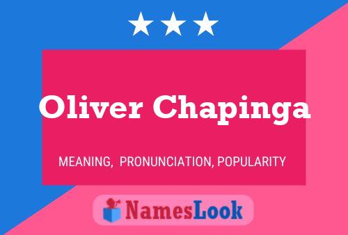 Póster del nombre Oliver Chapinga