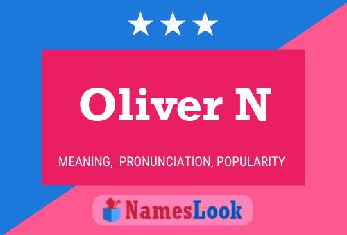 Póster del nombre Oliver N