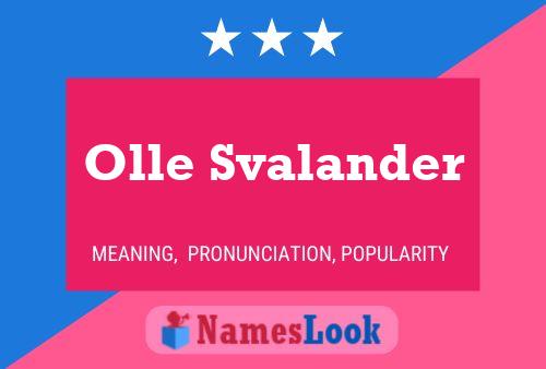 Póster del nombre Olle Svalander