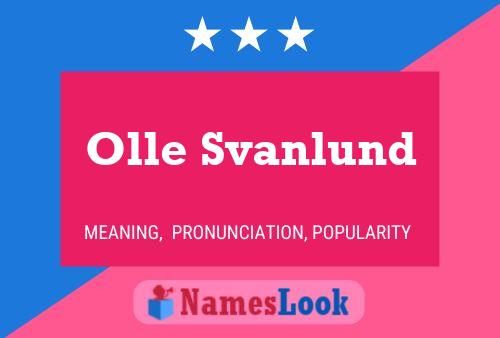 Póster del nombre Olle Svanlund