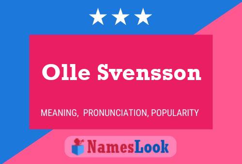 Póster del nombre Olle Svensson