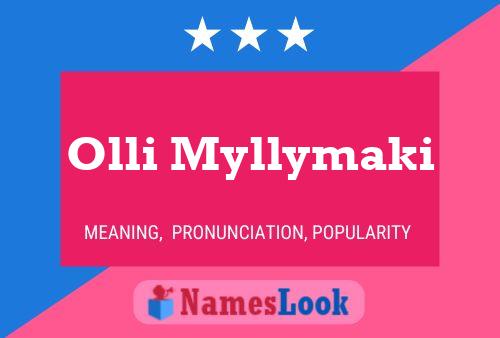 Póster del nombre Olli Myllymaki