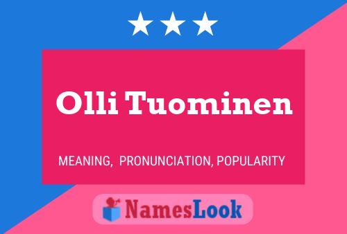 Póster del nombre Olli Tuominen