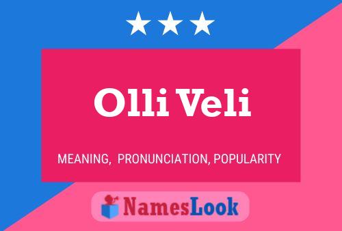 Póster del nombre Olli Veli