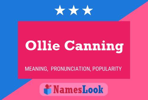 Póster del nombre Ollie Canning