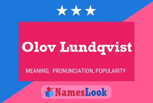 Póster del nombre Olov Lundqvist