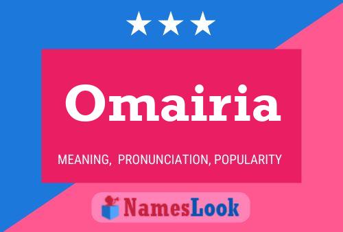 Póster del nombre Omairia