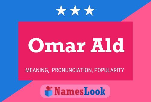 Póster del nombre Omar Ald