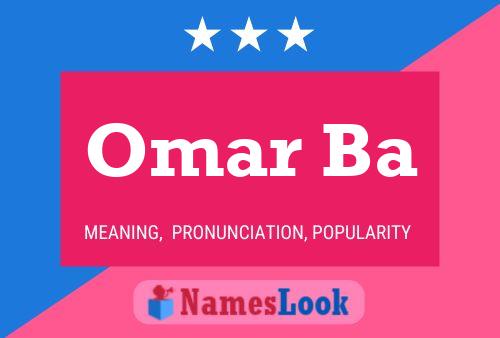 Póster del nombre Omar Ba