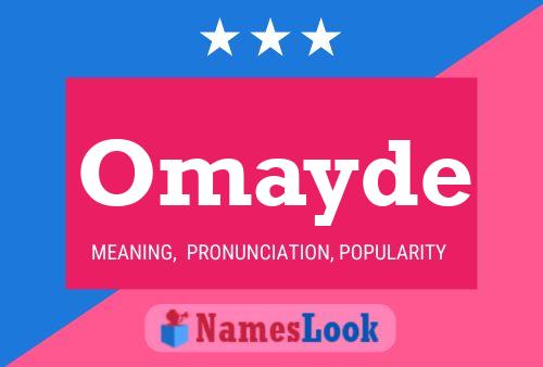 Póster del nombre Omayde