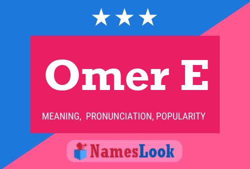 Póster del nombre Omer E