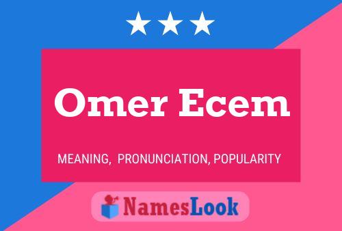 Póster del nombre Omer Ecem