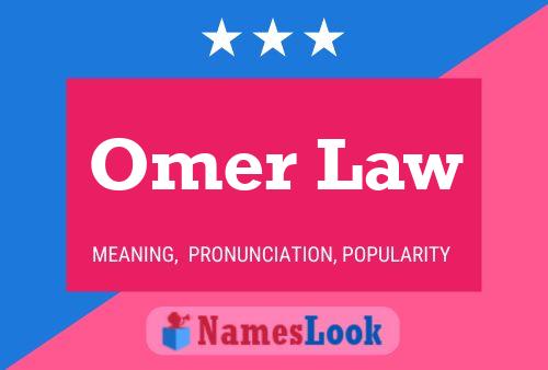 Póster del nombre Omer Law