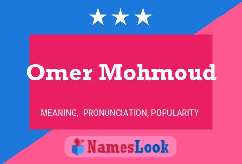 Póster del nombre Omer Mohmoud