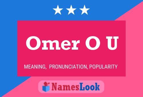 Póster del nombre Omer O U