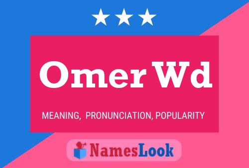 Póster del nombre Omer Wd