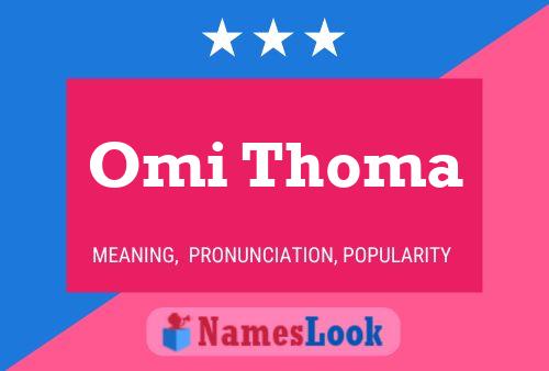 Póster del nombre Omi Thoma