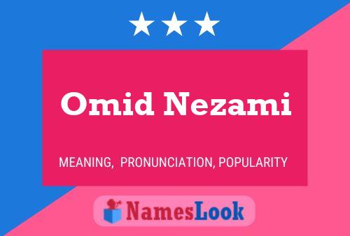 Póster del nombre Omid Nezami