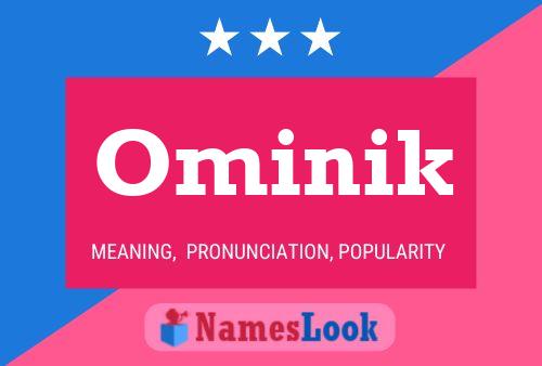 Póster del nombre Ominik