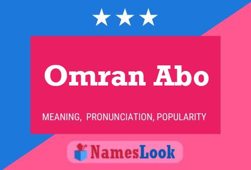 Póster del nombre Omran Abo