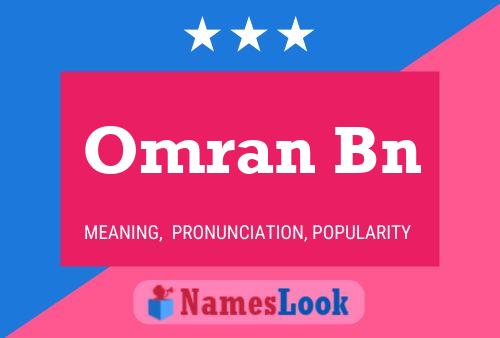 Póster del nombre Omran Bn