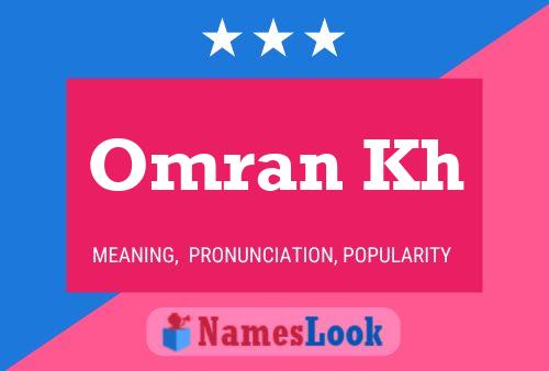 Póster del nombre Omran Kh