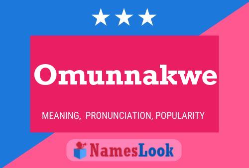 Póster del nombre Omunnakwe