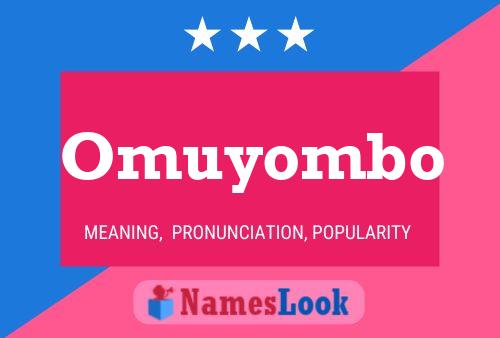 Póster del nombre Omuyombo