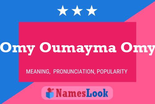 Póster del nombre Omy Oumayma Omy