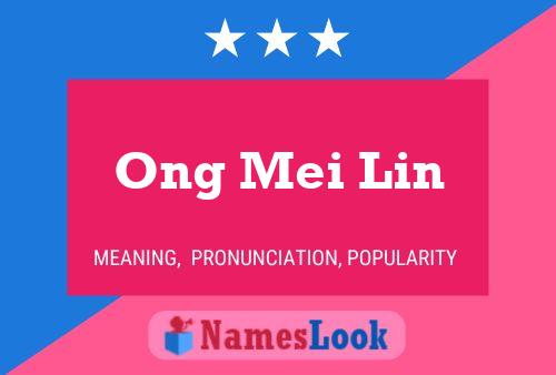 Póster del nombre Ong Mei Lin