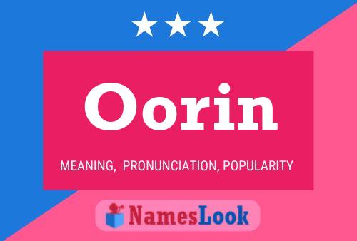 Póster del nombre Oorin