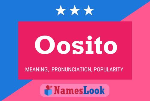 Póster del nombre Oosito