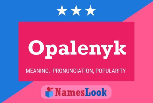 Póster del nombre Opalenyk