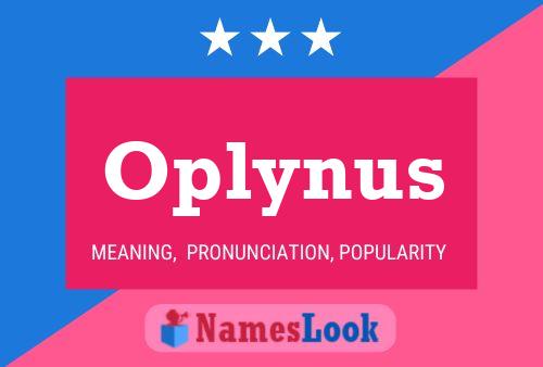 Póster del nombre Oplynus