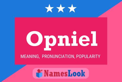 Póster del nombre Opniel