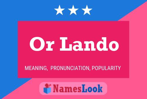 Póster del nombre Or Lando