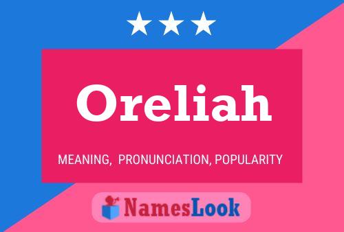 Póster del nombre Oreliah