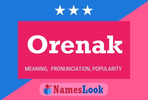 Póster del nombre Orenak