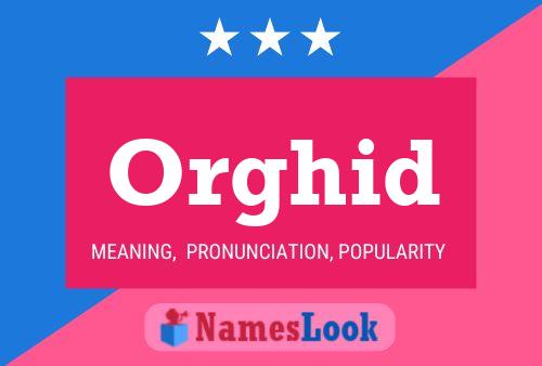 Póster del nombre Orghid