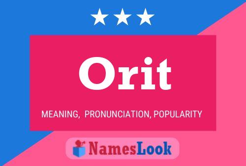 Póster del nombre Orit