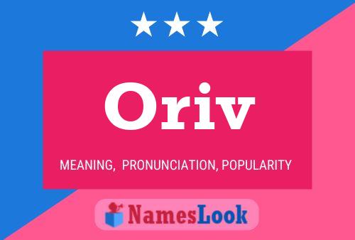 Póster del nombre Oriv