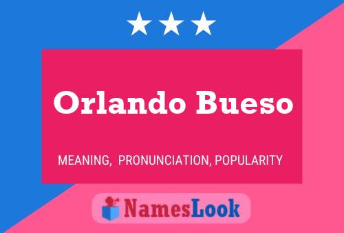 Póster del nombre Orlando Bueso