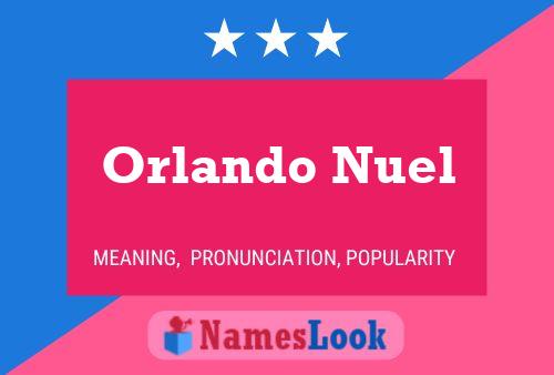 Póster del nombre Orlando Nuel