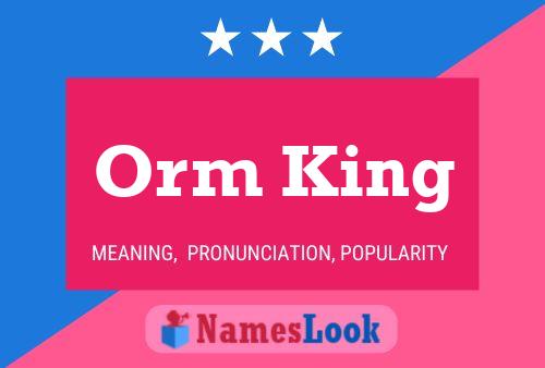 Póster del nombre Orm King