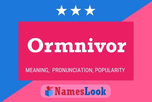 Póster del nombre Ormnivor