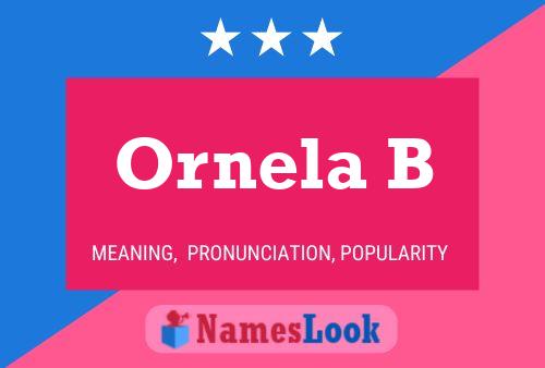 Póster del nombre Ornela B