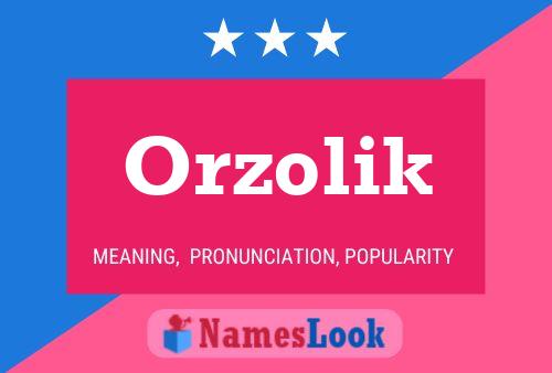 Póster del nombre Orzolik