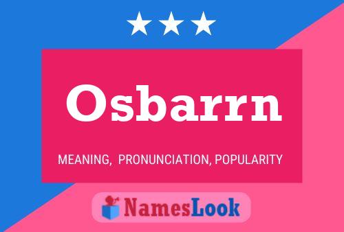 Póster del nombre Osbarrn