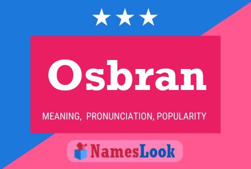 Póster del nombre Osbran